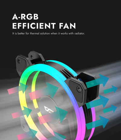Darkflash DR11 Rgb Fan Ventoinha PC Controladora 120mm Computer Case Fan Kit 6pin Water Cooler CPU Cooling Fans Argb Ventilador
