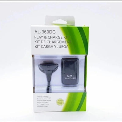 Kit Carregador + Bateria Para Controle Manete X-box 360