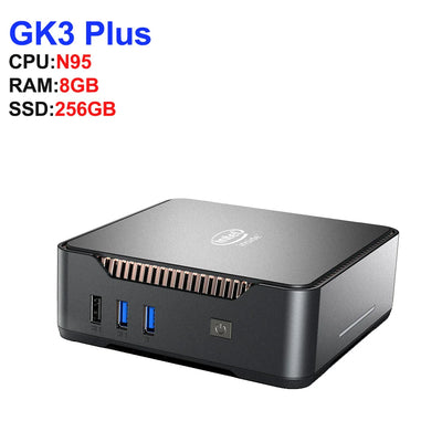 GK3V Mini PC DIY Gaming Computer Intel Alder Lake N100/N95 8GB 16GB 1TB NVMe Windows 11 Pro 4K HD VGA Win 11