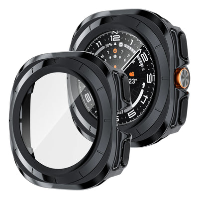 Case for Samsung Galaxy Watch Ultra 47mm accessories Tempered Glass Screen Protector Hard PC Bumper Galaxy Watch 7 ultra Cover