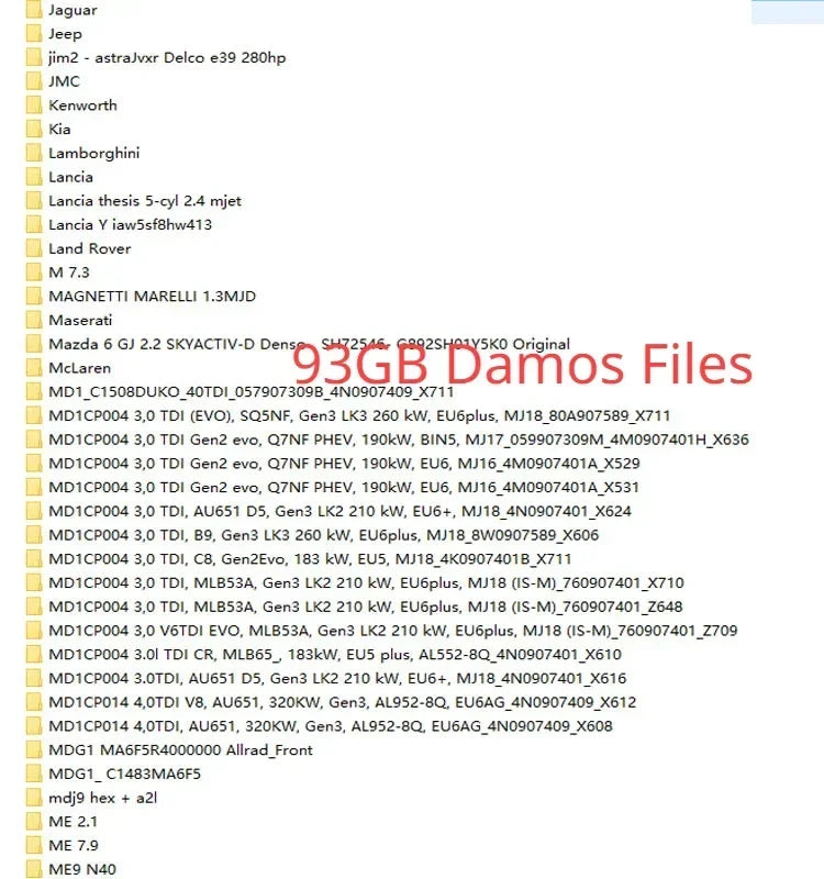 Newest ECU Programming Tool Winols 4.7 Software+ 93GB Damos Files +ECM TITANIUM 26100+ Immo Service Tool V1.2+Install Video Guid