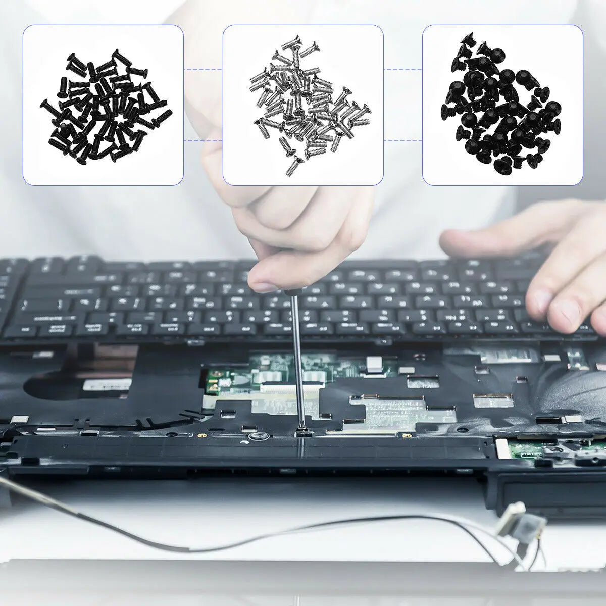 500PCS Laptop Notebook Computer Repair Screws Kit for Lenovo Samsung HP IBM Hard Disk SATA Computer Notebook Laptop Screws