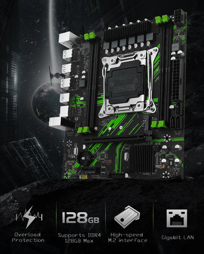 MACHINIST X99 Motherboard kit with Intel Xeon E5 2680 V3 CPU + DDR4 8GBx2 2133MHz Dual-Channel RAM Set Computer Combo X99 PR9