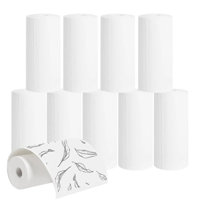 16Rolls Thermal Printer Papers 57x25mm Self-adhesive Thermal Papers HD Color Label Printers for Inkless Mini Portable Printer