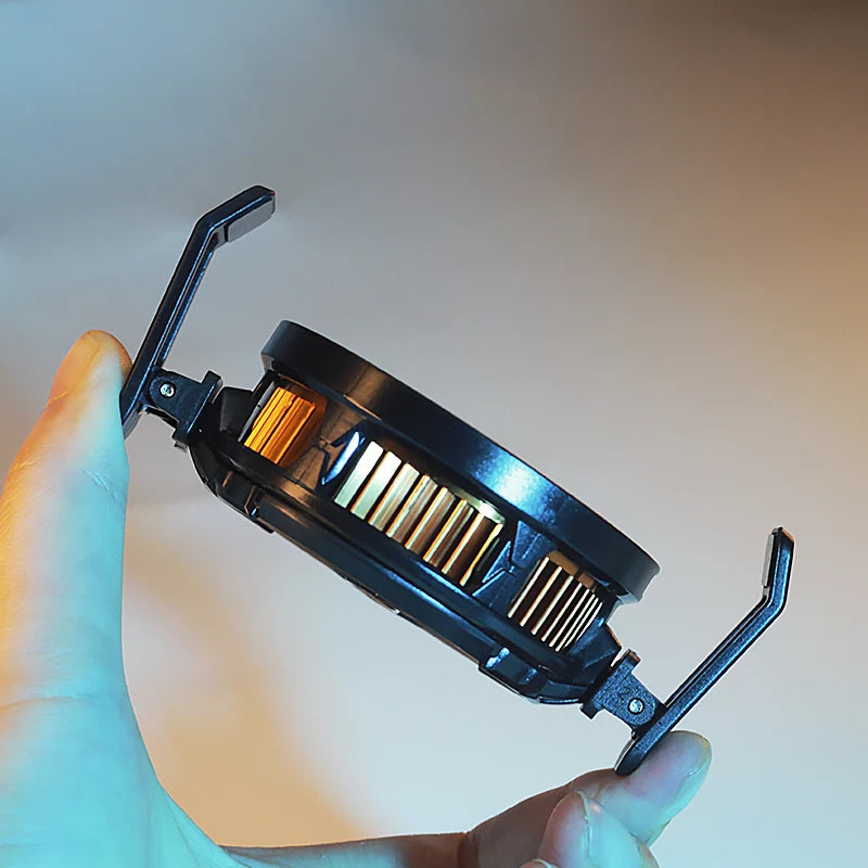 15W Strong Cooling FS03 Semiconductor Mobile Phone Cooler Radiator Magnetic and Rotatable Clip Quit 7 Color lighting