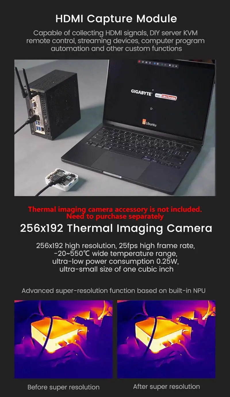 Sipeed MaixCAM Pro AI Camera Development Board Kit Image tracking Audio Yolo Contest 1TOPS NPU Built-in program