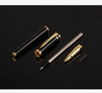 Luxury Metal Ball Point Pen Clip Signature Ballpoint Pens for Business Writing Office Stationery Customized Logo Name Gift