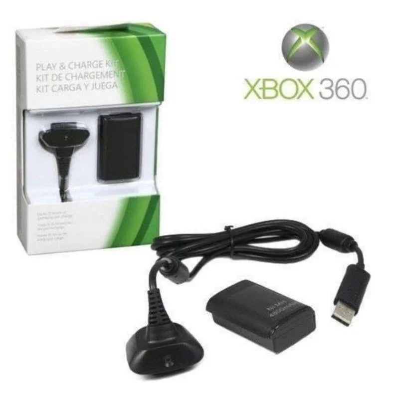 Kit Carregador + Bateria Para Controle Manete X-box 360