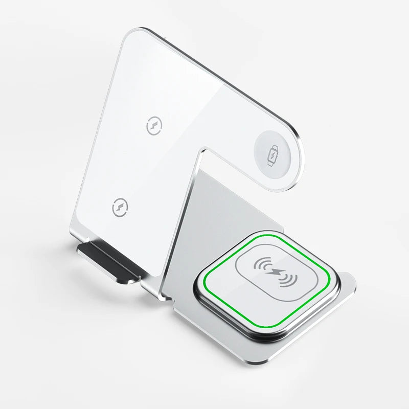 Charging Station 3 in 1, Fast Wireless Charger Stand for iPhone15/14/13/12/Pro/Max/Plus/XS/XR/X/8, Apple Watch 8/7/6/5/4/3/2/SE