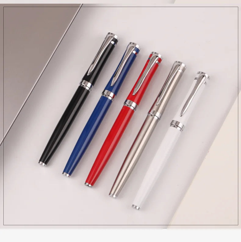 Luxury Metal Ball Point Pen Clip Signature Ballpoint Pens for Business Writing Office Stationery Customized Logo Name Gift