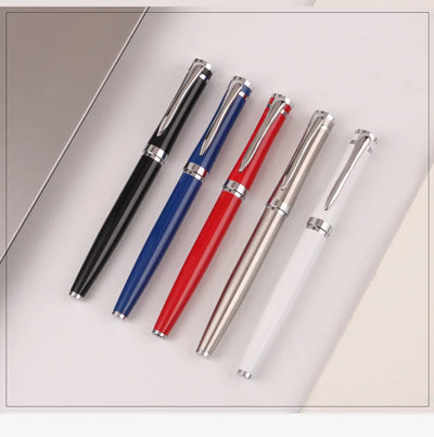 Luxury Metal Ball Point Pen Clip Signature Ballpoint Pens for Business Writing Office Stationery Customized Logo Name Gift