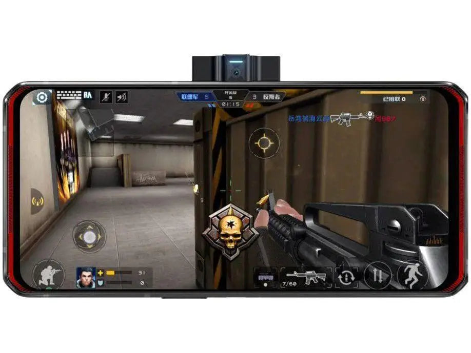 Smartphone Lenovo Legion Phone Duel 256GB - Vengeance Red 5G 12GB RAM 6,65 ”Camera. Double