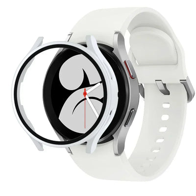 Tempered Glass+Case for Samsung Galaxy Watch 7/6/5/4 44mm 40mm Full PC bumper screen protector cover Galaxy watch FE Accessories