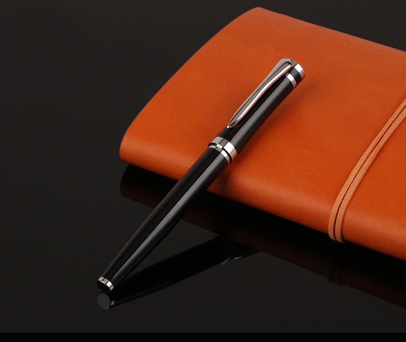 Luxury Metal Ball Point Pen Clip Signature Ballpoint Pens for Business Writing Office Stationery Customized Logo Name Gift
