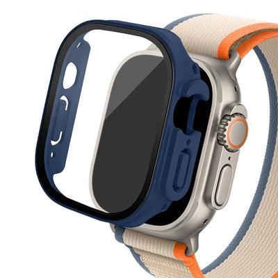 Glass+ Cover For Apple Watch case Ultra 2 49mm smartwatch Bumper+Screen Protector Tempered iwatch series apple watch Accessories