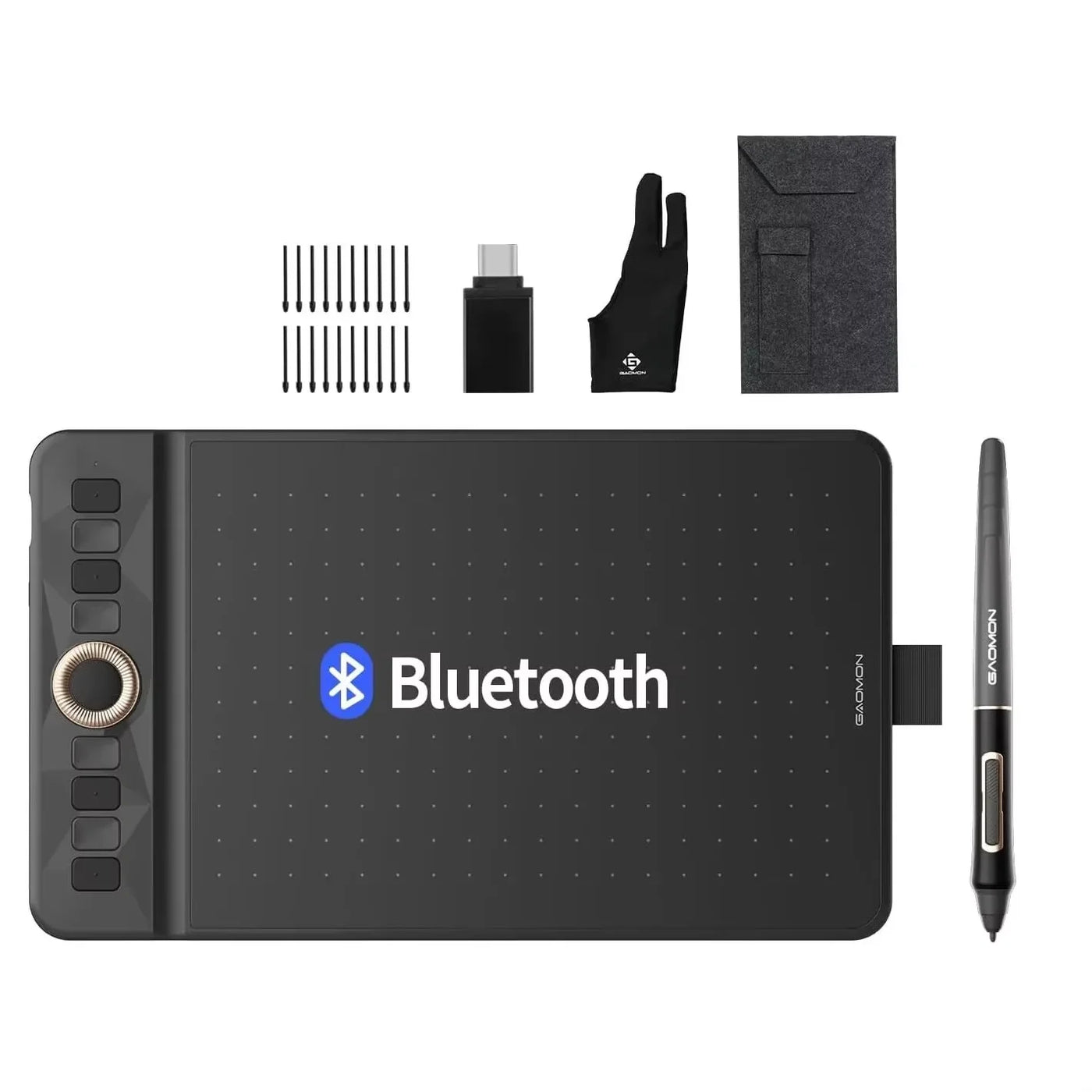GAOMON WH851 Wireless Graphics Tablet Bluetooth 5.0 Connection 16K Levels Pen Pressure 8x5 Inch Drawing Tablet Android Supported