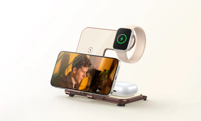 Charging Station 3 in 1, Fast Wireless Charger Stand for iPhone15/14/13/12/Pro/Max/Plus/XS/XR/X/8, Apple Watch 8/7/6/5/4/3/2/SE