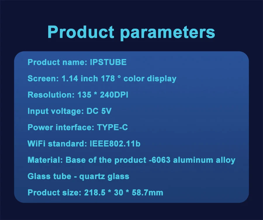 Nixie Tube Clock Night Light IPS RGB Glow Color App Control DIY Screen Digital Tube Clock For Bedroom