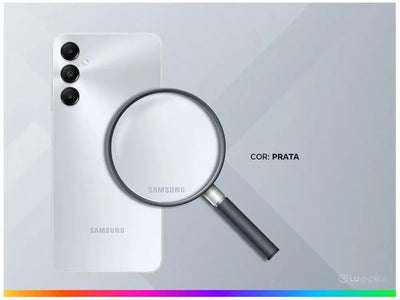 Smartphone Samsung Galaxy A05s 6,7 "128GB Silver 6GB RAM Camera. Triple 50MP + Selfie 8MP Battery 5000mAh Dual Chip