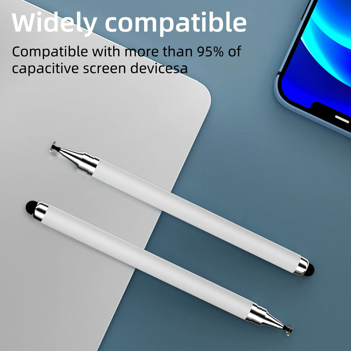 Universal 2 In 1 Stylus Pen For iOS Android Touch Pen Drawing Capacitive Pencil For iPad Samsung Xiaomi Tablet Smart phone