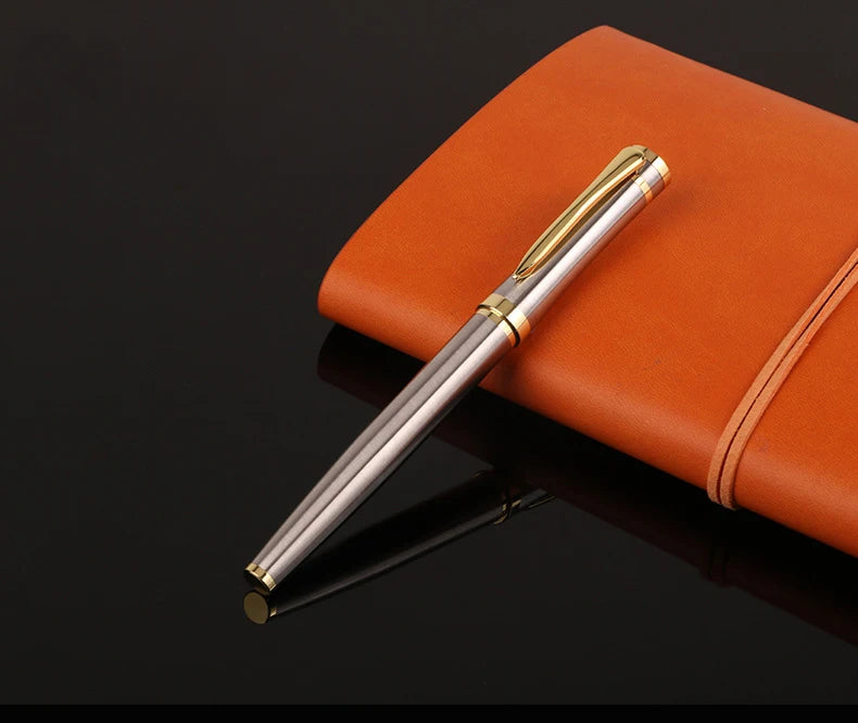 Luxury Metal Ball Point Pen Clip Signature Ballpoint Pens for Business Writing Office Stationery Customized Logo Name Gift