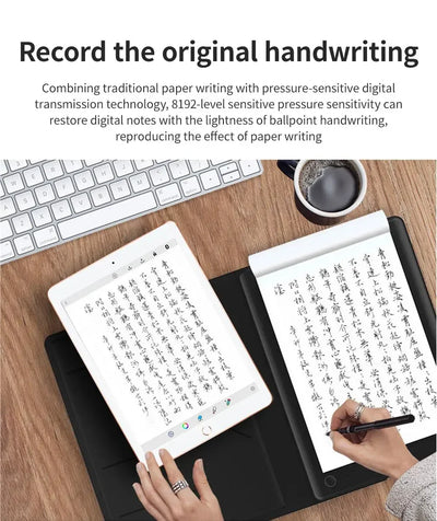 Aulidtech iNote Bluetooth Digital Smart Notebook A5 Paper Writing Board Tablet 10 Inch Smart Notebook Drawing Note Pad