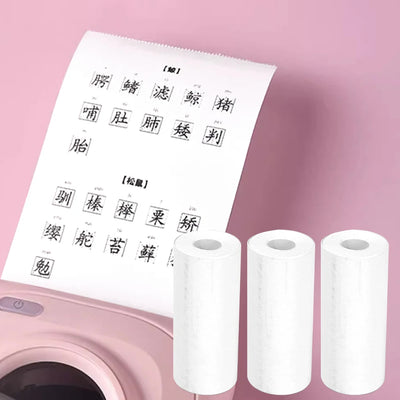 16Rolls Thermal Printer Papers 57x25mm Self-adhesive Thermal Papers HD Color Label Printers for Inkless Mini Portable Printer