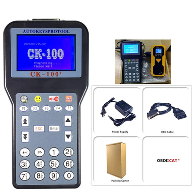 Newest CK100 V46.02/V99.99 Auto Key Programmer Car Key Programming Tool No Tokens Limited Latest Generation of SBB CK-100
