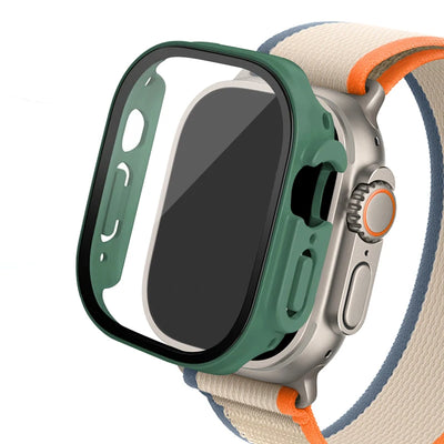 Glass+ Cover For Apple Watch case Ultra 2 49mm smartwatch Bumper+Screen Protector Tempered iwatch series apple watch Accessories
