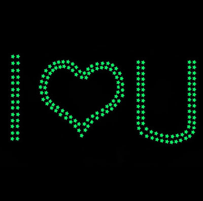 50 pcs Luminous Fluorescent Wall Stickers 3D Stars Glow In The Dark Wall Stickers For Kids Baby Room Bedroom Ceiling Home Decor