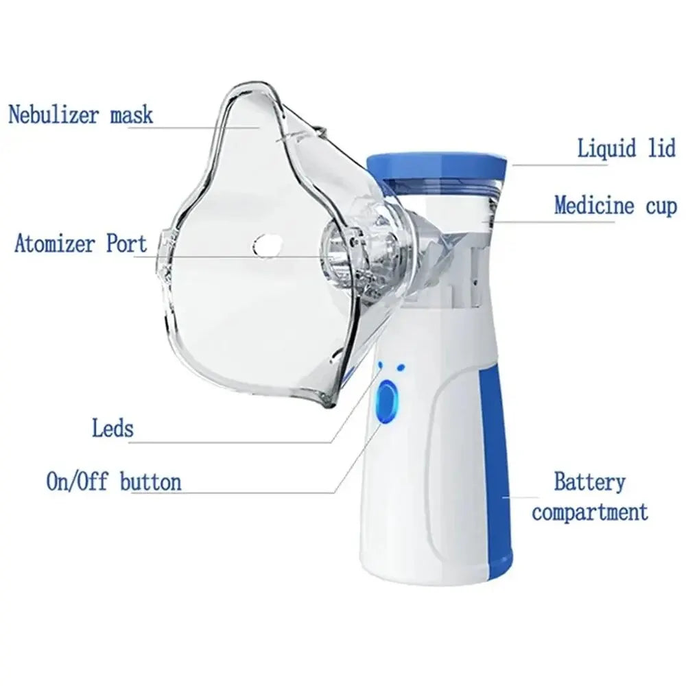 Medical Nebulizer Asthma Inhaler Handhe Portable Inhalator Adult Kids Child Mini Silent Steam Nasal Humidifier Tools Nebulizer