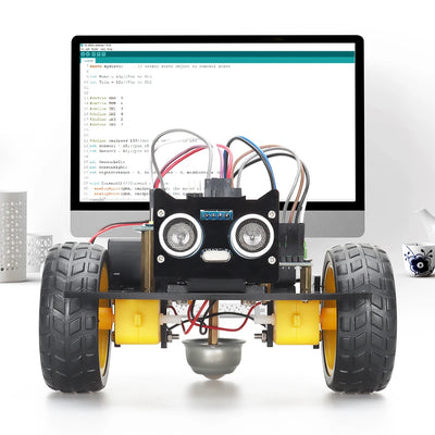 TSCINBUNY Smart Starter Robot Kit For Arduino Programming Learning and Develop Skills Complete Kit Automation 2WD Robotic Kits