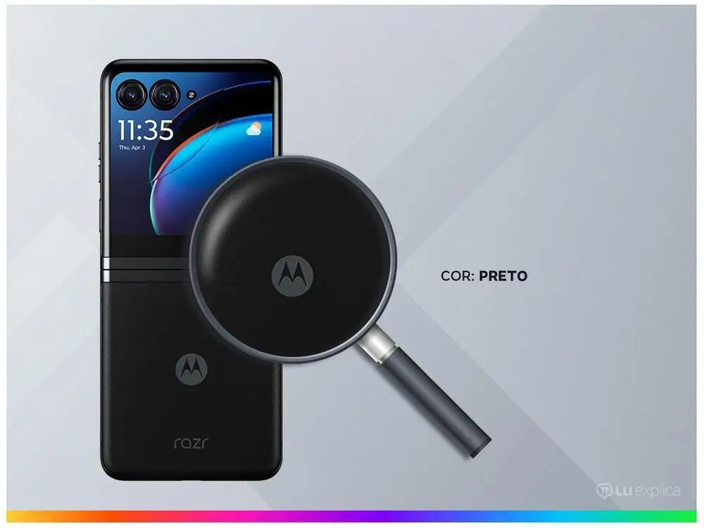 Smartphone Motorola Razr 40 Ultra 256GB Black 5G Snapdragon Octa-Core 8GB RAM 6,9 "Camera. Double + Selfie 32MP