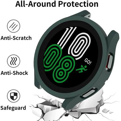 PC Matte Watch Case for Samsung Galaxy Watch 4 40mm 44mm Cover All-Around Protective Bumper Shell for Watch 4 Classic 42mm 46mm
