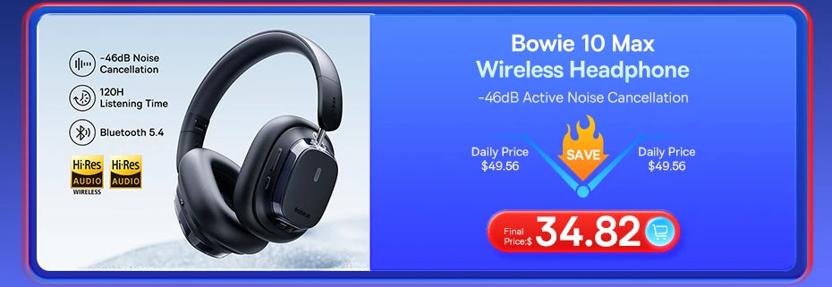Baseus GH02 Gaming Wireless Headphone with Mic Over-Ear Headphones Bluetooth 5.3 40mm Driver 2.4G/Wireless/Cable RGB Headsets
