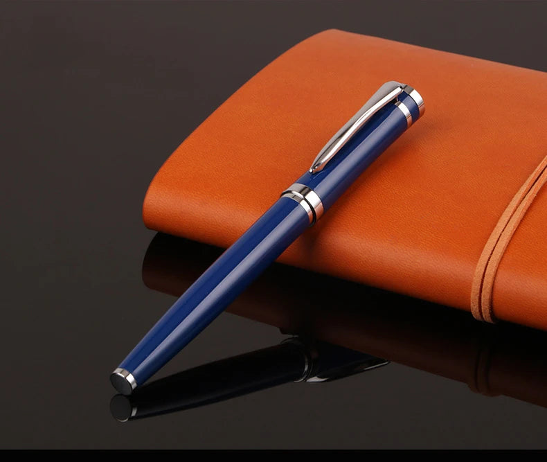 Luxury Metal Ball Point Pen Clip Signature Ballpoint Pens for Business Writing Office Stationery Customized Logo Name Gift