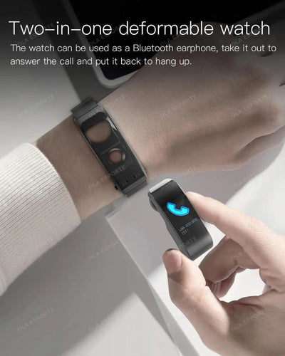 2024 New Smart Watch With Bluetooth-compatible Earphone 2-in-1 Smartwatch Bluetooth Call Health Sports Bracelet for Men Women