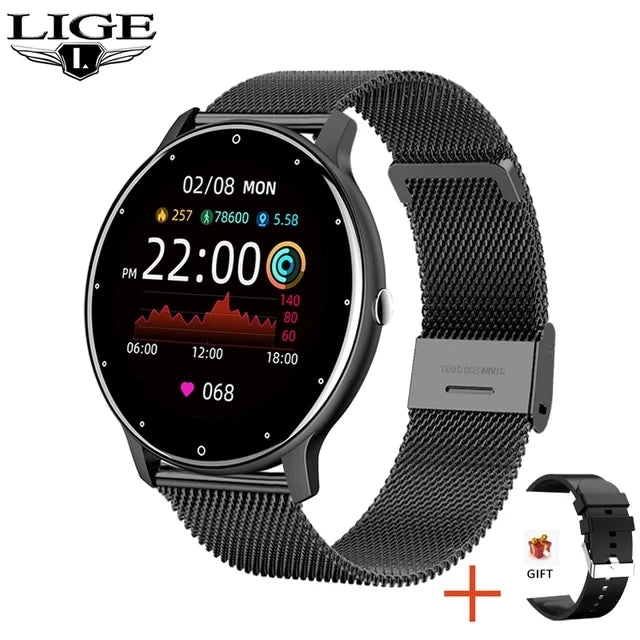 2024 Smart Watch Ladies Full Touch Screen Sports Fitness Watches  Waterproof Bluetooth Call Men Smartwatch Women For Android IOS