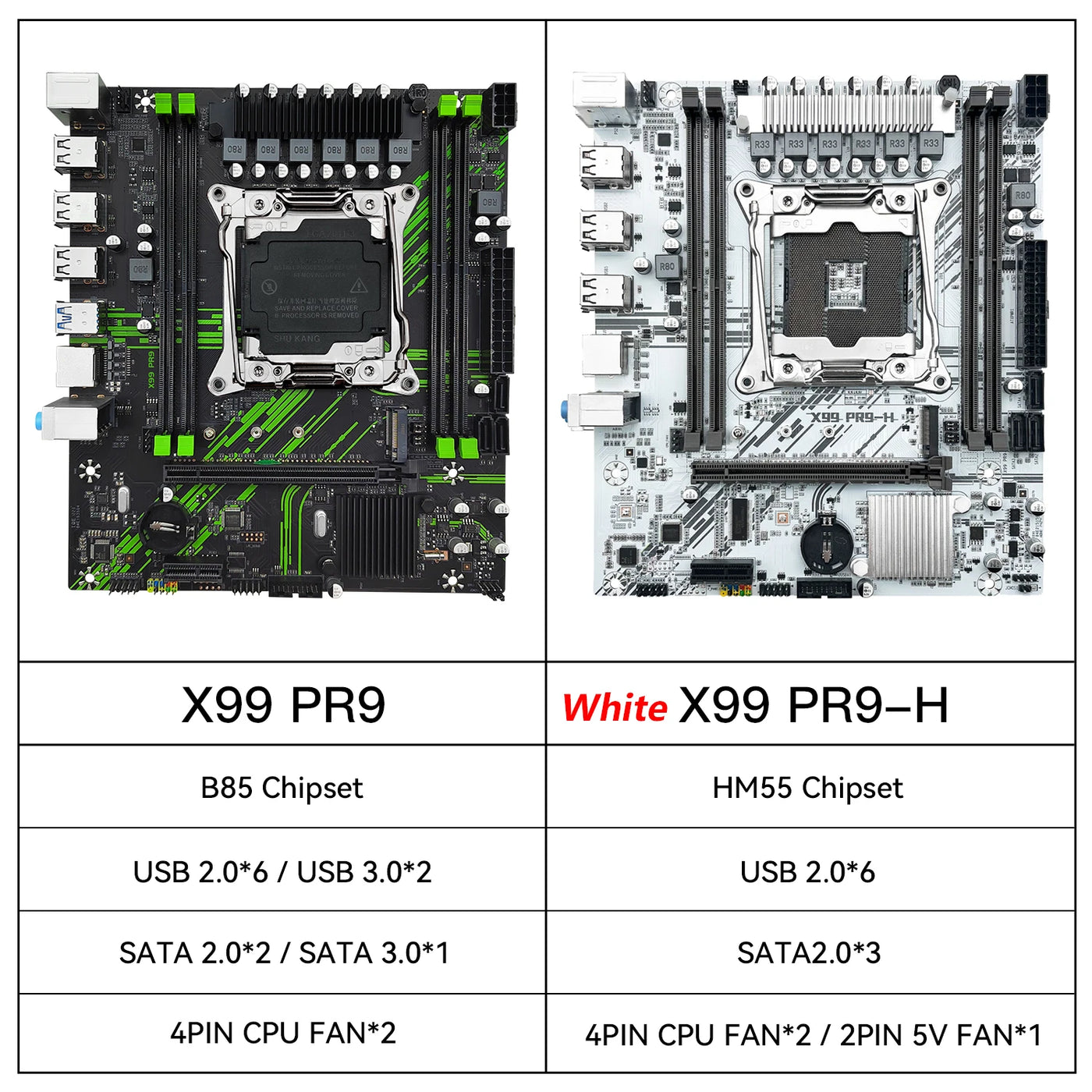 MACHINIST X99 Motherboard Set kit With Intel Xeon E5 2630 V4 LGA 2011-3 CPU + DDR4 16GB RAM support NVME m.2 White PR9-H
