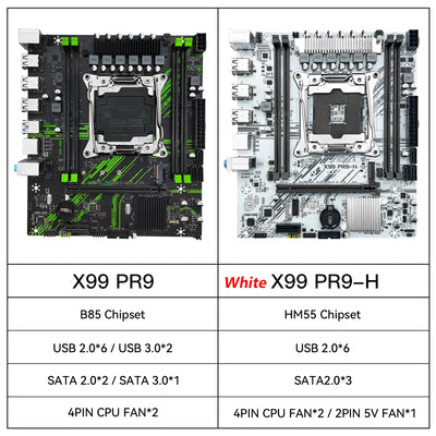 MACHINIST X99 Motherboard Set kit With Intel Xeon E5 2630 V4 LGA 2011-3 CPU + DDR4 16GB RAM support NVME m.2 White PR9-H