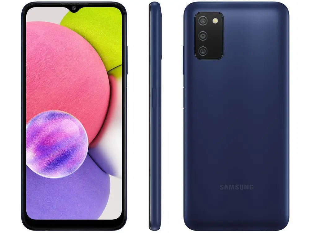Smartphone Samsung Galaxy A03s 64GB Blue 4GB RAM 6,5 "Camera. Triple + Selfie 5MP Dual Chip