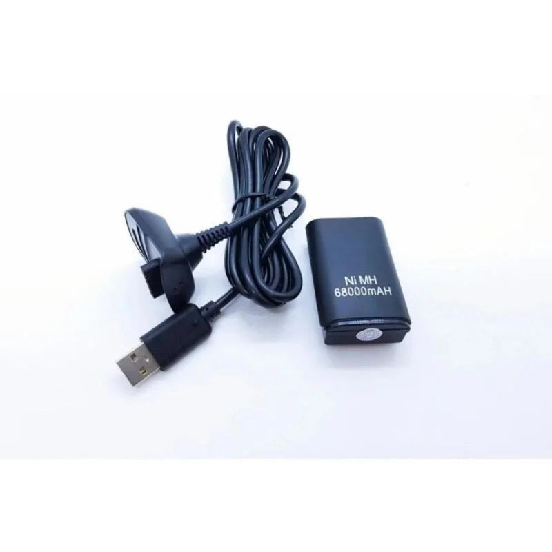 Kit Carregador + Bateria Para Controle Manete X-box 360
