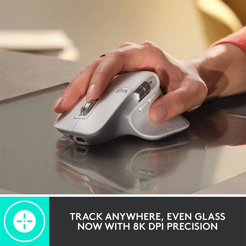 Original Logitech MX Master 3S /MX Master 3 Wireless Mouse 8000 DPI Auto-Shift Scroll Wheel Wireless Bluetooth Mouse Office Mice