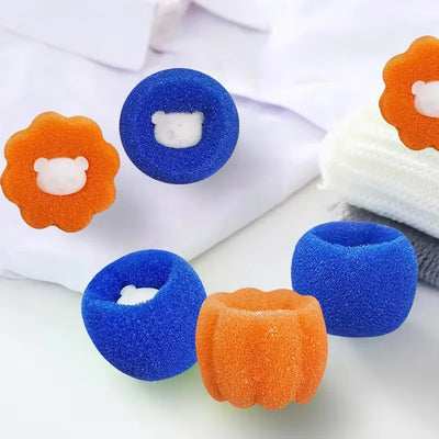 8pcs Washing Machine Sponge Cleaning Balls Lint Removal Laundry Anti-Tangling Decontaminating Cleaning Laundry Balls