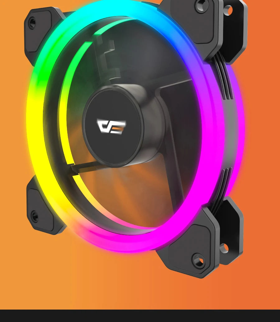 Darkflash DR11 Rgb Fan Ventoinha PC Controladora 120mm Computer Case Fan Kit 6pin Water Cooler CPU Cooling Fans Argb Ventilador