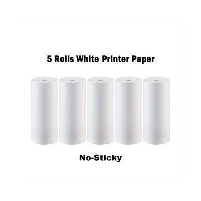 16Rolls Thermal Printer Papers 57x25mm Self-adhesive Thermal Papers HD Color Label Printers for Inkless Mini Portable Printer