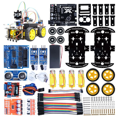New Smart Robot Car Coding Kit for Arduino Programming Great Fun Education Learning Robotic Complete Automation Kit For Projects
