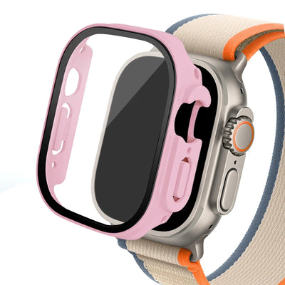 Glass+ Cover For Apple Watch case Ultra 2 49mm smartwatch Bumper+Screen Protector Tempered iwatch series apple watch Accessories