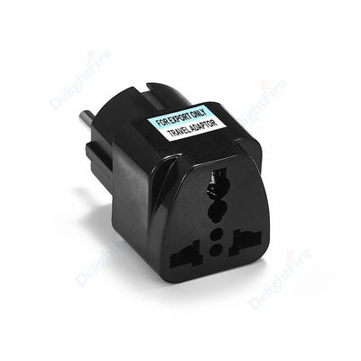 KR Plug Adapter Multifunction Universal AU UK US To EU Electrical Socket Type E/F France Spain Plug Travel Adapter AC Outlet