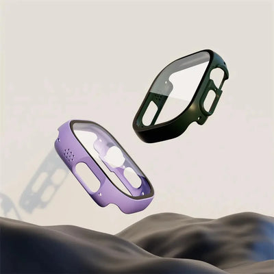 Glass+ Cover For Apple Watch case Ultra 2 49mm smartwatch Bumper+Screen Protector Tempered iwatch series apple watch Accessories